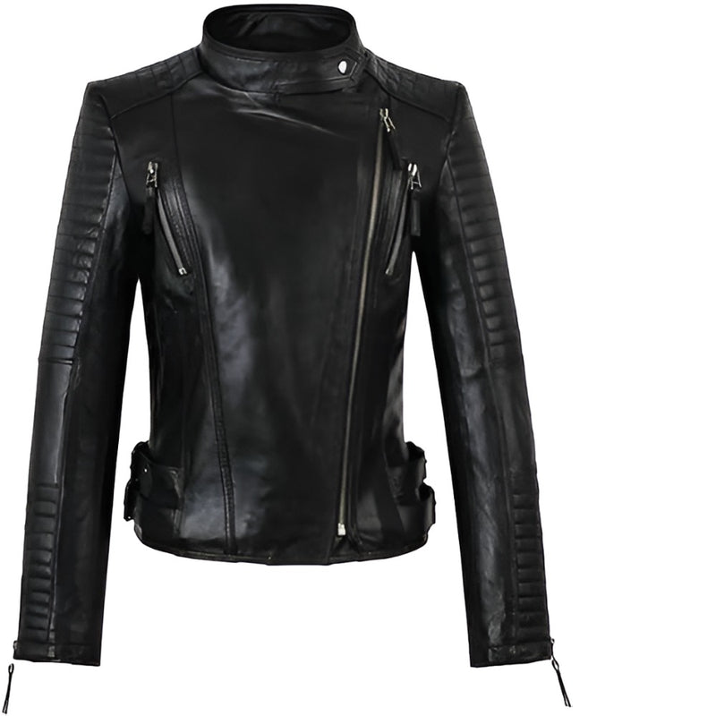 "FTLZZ New Spring Autumn Faux Soft Leather Jackets Pu Black Blazer Zippers