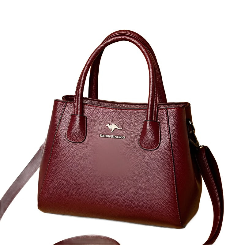 2 Layers Leather Luxury Handbags Women Bags Designer Handbags