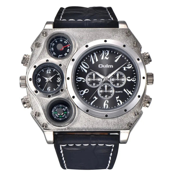 Sport Watch Men Super Big Large Dial  Quartz Clock Decorative Wrist Watch