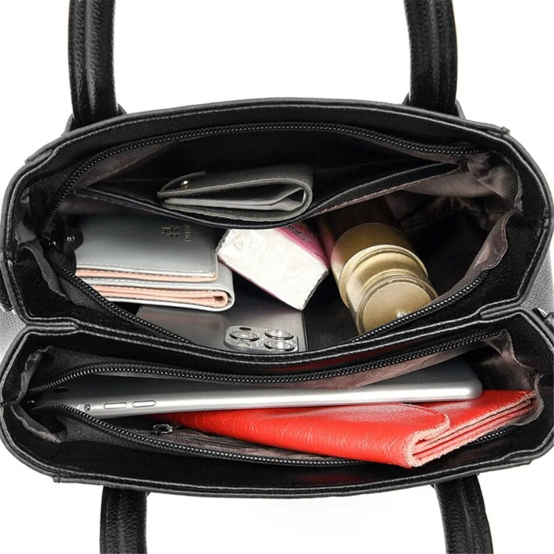 2 Layers Leather Luxury Handbags Women Bags Designer Handbags