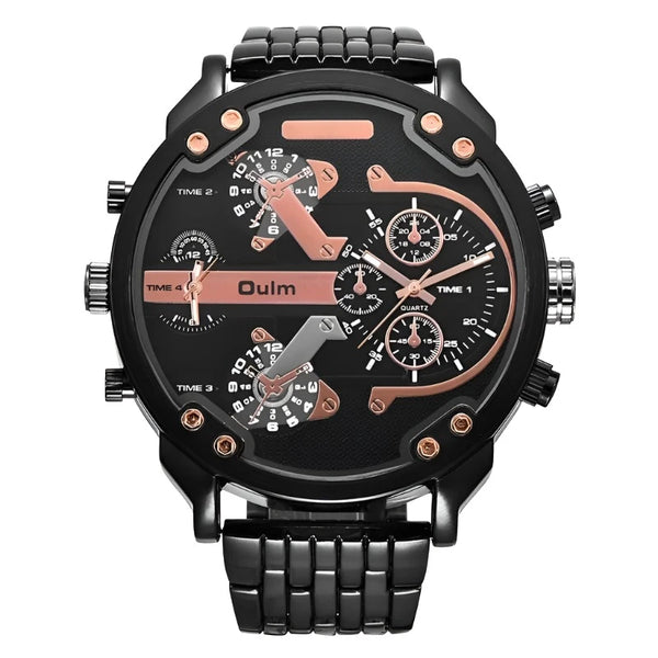 Men Military Wristwatch Luxury Brand Quartz Big Size Watch Individuality Large