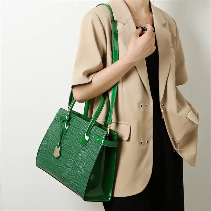 Women Bag Casual PU Leather Tote Satchel Crossbody Bag