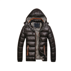 Casual Hooded Winter jacket Men Solid Warm Cotton Parka Thick Thermal Jacket