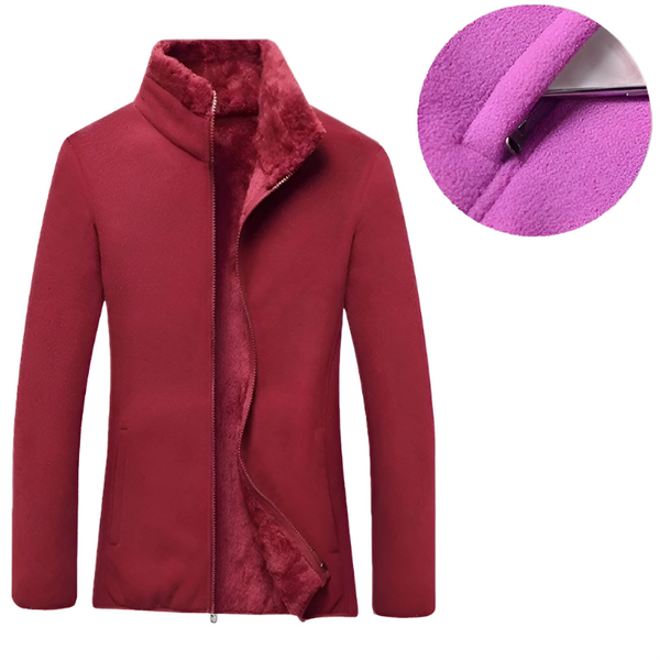 Stay Warm and Stylish with 0ur Thick Polar Fleece Jacket - Perfect for Autumn Outdoor